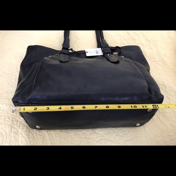 NWT Cole Haan Small Soft Tote Saddle Black - Picture 9 of 12